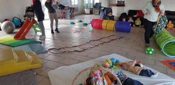 Aujourd'hui motricité à la salle du Quartier Celhay